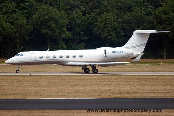Gulfstream 550 N860AA at Eindhoven (20150