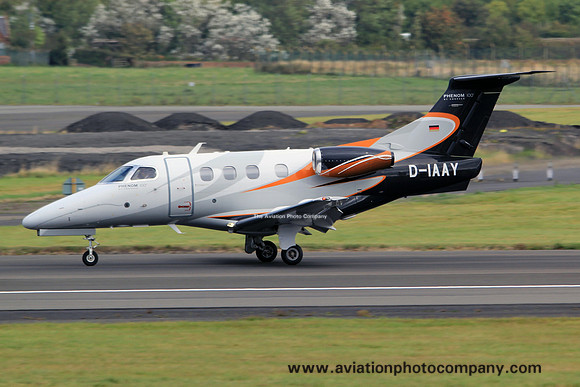 Embraer Phenom 100 D-IAAY at Prestwick (2014)