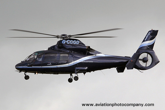 Multiflight Aerospatiale AS.365N2 G-CGGD at Prestwick (2014)