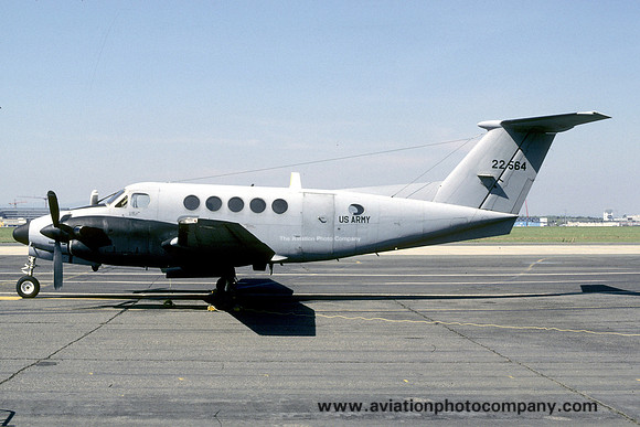 US Army 56 Avn Co Beech C-12A 76-22564 at Rhein Main (1987)