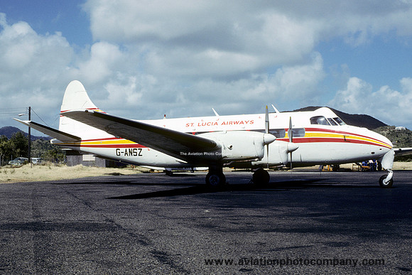 St Lucia Airways De Havilland Heron G-ANSZ (1980)