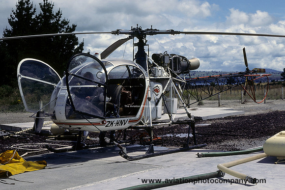 Helicopters New Zealand Sud Alouette II ZK-HNV (1980)