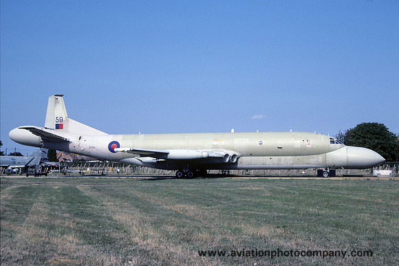 RAF Hawker Siddeley Nimrod AEW.3 XV259 stored at Abingdon (1990)