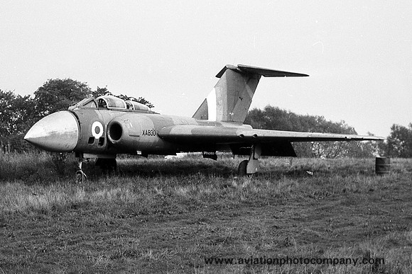 RAF Gloster Javelin FAW.6 XA830 at the Catterick Fire School (1963)