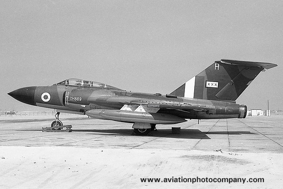 RAF 29 Squadron Gloster Javelin FAW.9 XH889/H at RAF Sharjah (1966)
