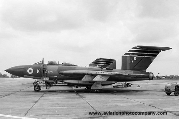 RAF 60 Squadron Gloster Javelin FAW.9 XH835/K at RAF Tengah (1965)