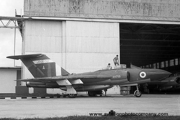 RAF 64 Squadron Gloster Javelin FAW.9 XH759/A at RAF Tengah (1966)