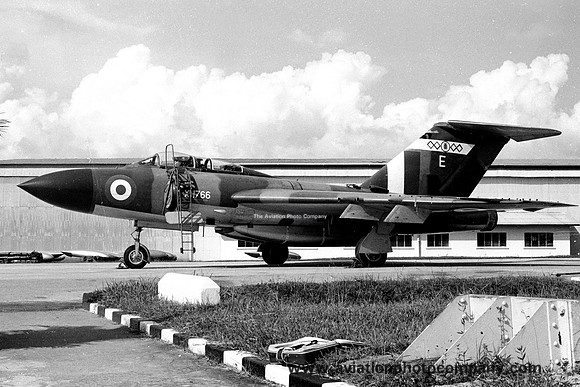 RAF 64 Squadron Gloster Javelin FAW.9 XH766/E at RAF Tengah (1966)