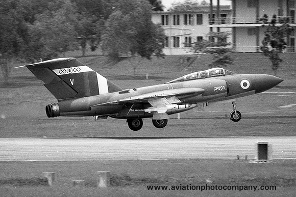 RAF 64 Squadron Gloster Javelin FAW.9 XH893/V at RAF Tengah (1966)