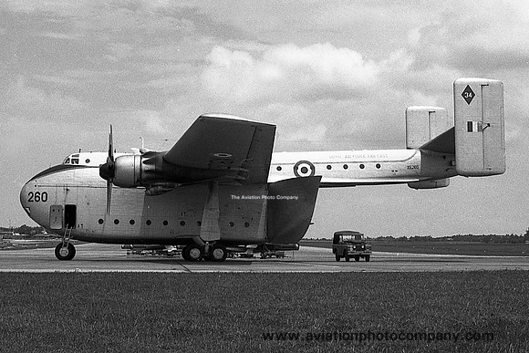 RAF 34 Squadron Blackburn Beverley C.1 XB260 at RAF Tengah (1966)
