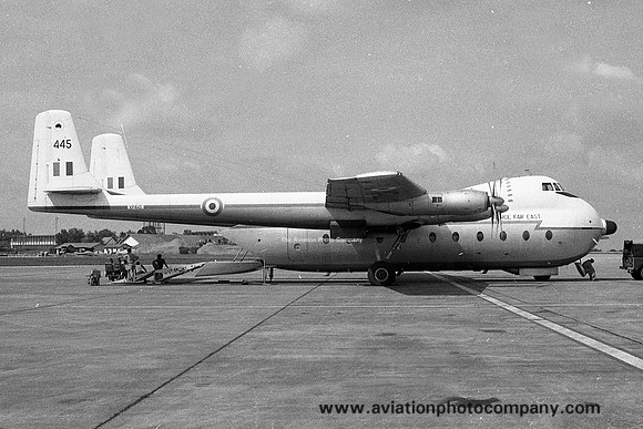 RAF 215 Squadron AWA Argosy C.1 XP445 at RAF Tengah (1966)