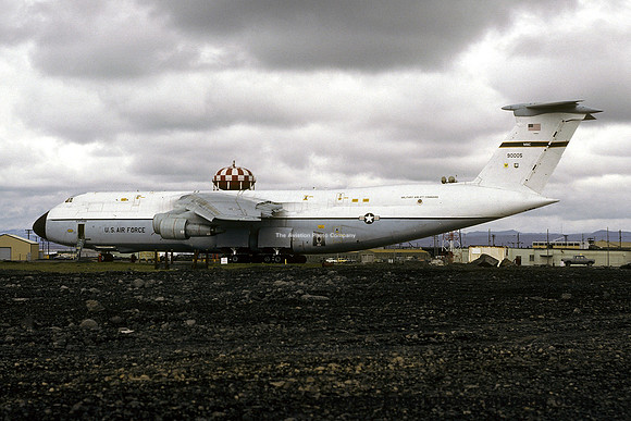 USAF 436 MAW Lockheed C-5A Galaxy 69-0005 at Keflavik (1979)