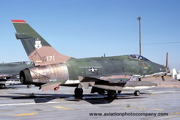 USAF Louisiana ANG 122 TFS North American F-100D Super Sabre 56-3171 at MASDC Davis Monthan (1979)
