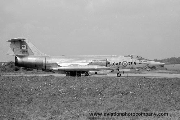Canadian Air Force 1 CAG Lockheed F-104G Starfighter 12758 (1970)