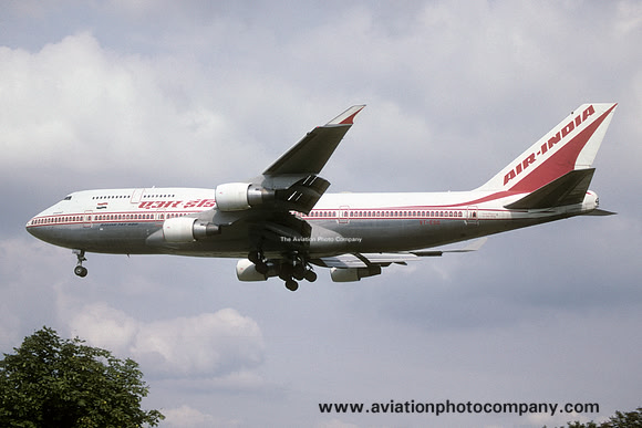 Air India Boeing 747-400 VT-ESO at London Heathrow (1996)