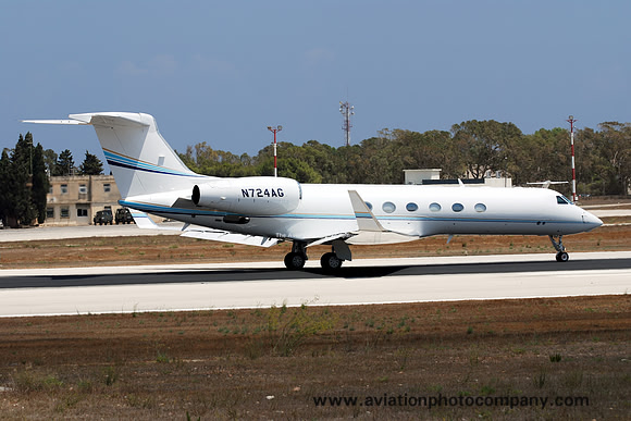 Gulfstream V N724AG at Malta Luqa (2013)