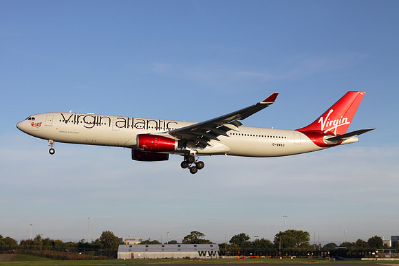 Virgin Atlantic Airbus A330-300 G-VWAG at Manchester IAP (2013)