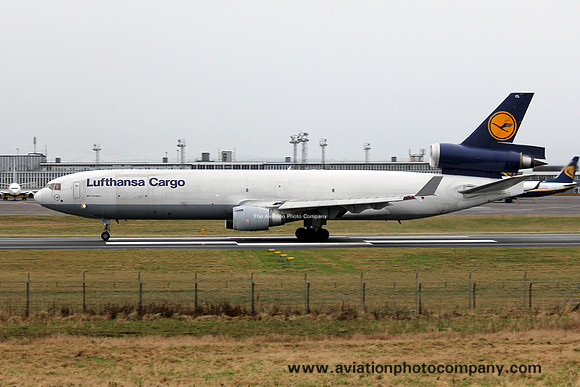 Lufthansa Cargo McDonnell Douglas MD-11F D-ALCL at Prestwick (2013)