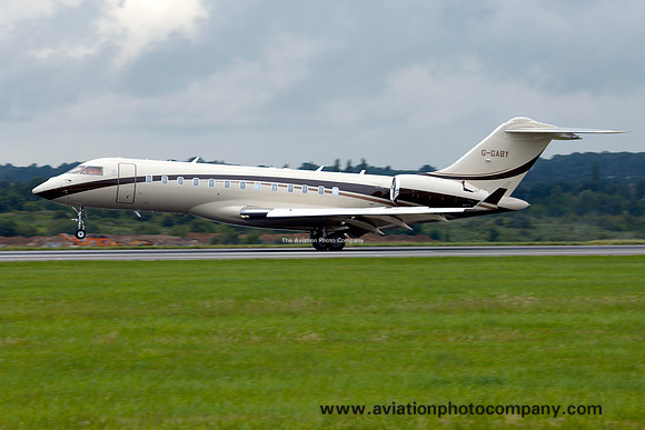Bombardier BD-700 Global Express G-GABY at Luton (2012)