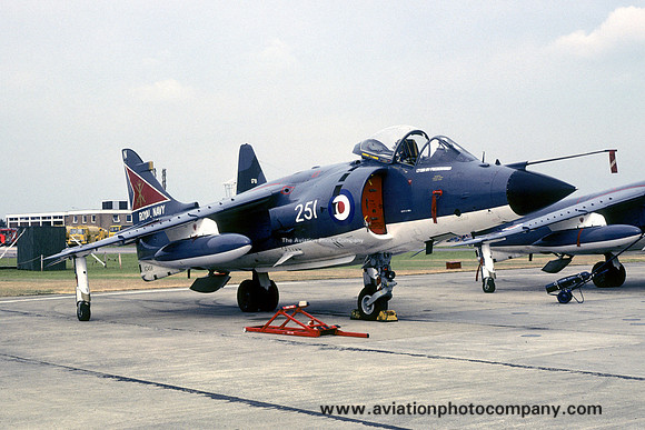 Royal Navy 800 Squadron HS Sea Harrier FRS.1 XZ458/N251 (1980)
