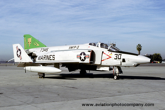 US Marines VMFP-3 McDonnell RF-4B Phantom 157345/RF-30 (1979)