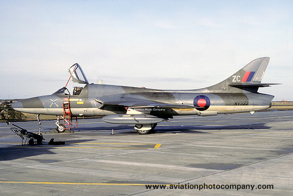 RAF 237 OCU Hawker Hunter T.7 WV322/ZC at RAF Lossiemouth (1985)