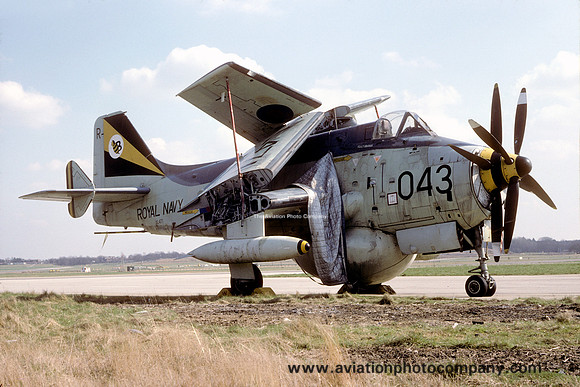 Royal Navy 849 Squadron Fairey Gannet XL471/R043 WFU (1980)
