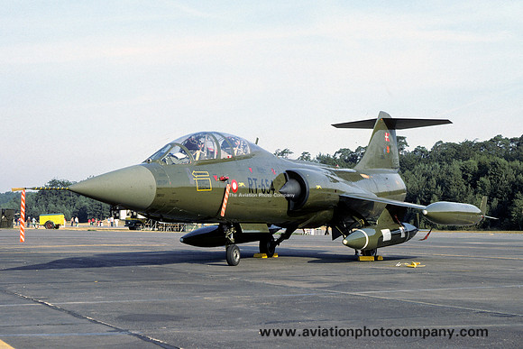 Danish Air Force Lockheed TF-104G Starfighter RT-654 (1979)