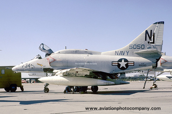 US Navy VA-127 Douglas A-4F Skyhawk 155050/NJ-734 (1971)