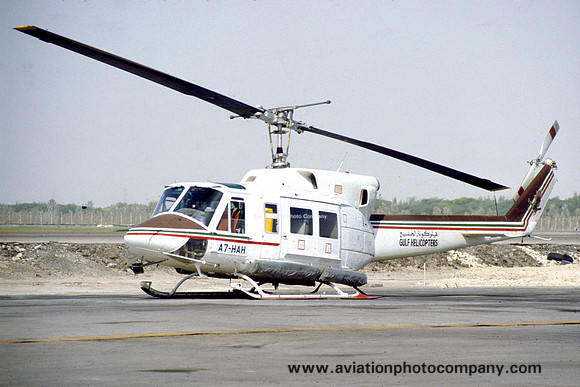 Gulf Helicopters Bell 212 A7-HAH (1983)
