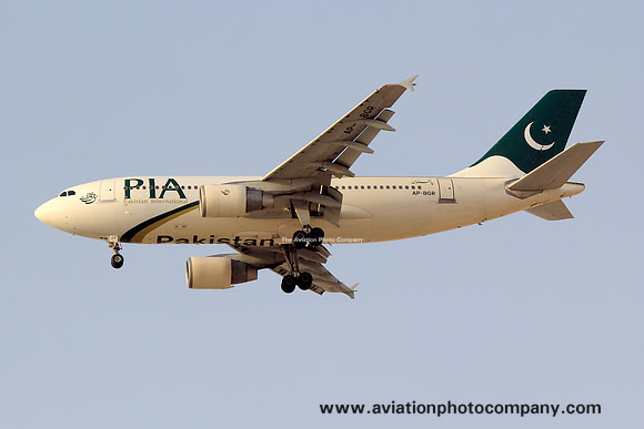 PIA Airbus A310-300 AP-BGR at Dubai IAP (2013)