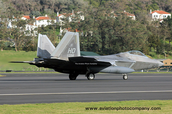 USAF 49th Fighter Wing Lockheed F-22A 05-4098/HO at Lajes (2013)