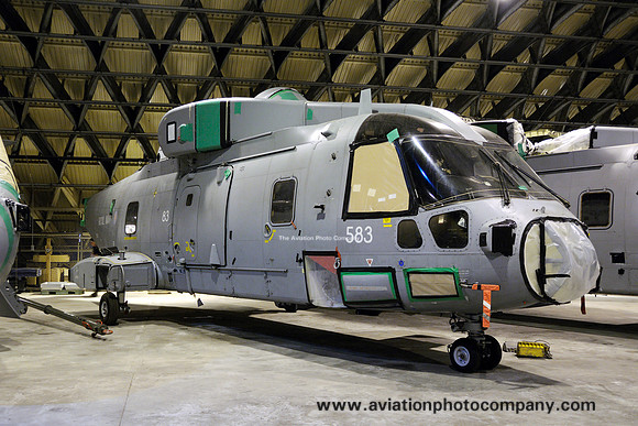 Royal Navy Westland Merlin HM.1 ZH825/583 stored at Shawbury (2013)