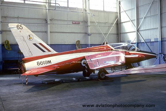 RAF 1 SoTT Folland Gnat T.1 8619M/65 at RAF Halton (1990)