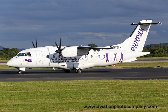 FlyBe Dornier Do328 G-BYMK at Manchester IAP (2015)