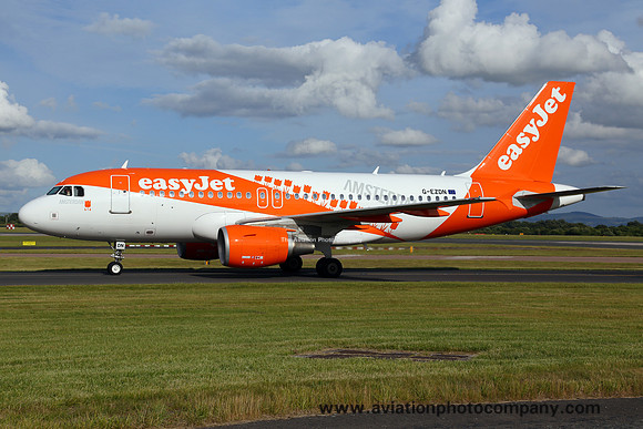 easyJet Airbus A319-100 G-EZDN at Manchester (2015)
