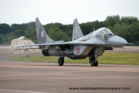 Polish Air Force 1 ELT Mikoyan MiG-29A 40 at RIAT Fairford (2015)