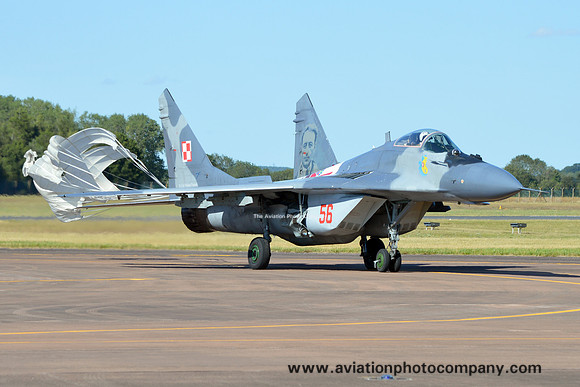 Polish Air Force Mikoyan MiG-29A 56 at RIAT Fairford (2015)