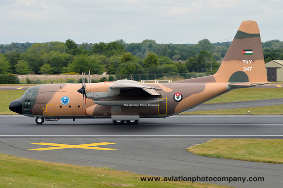 Royal Jordanian Air Force 3 Squadron Lockheed C-130H Hercules 347 at RIAT Fairford (2015)