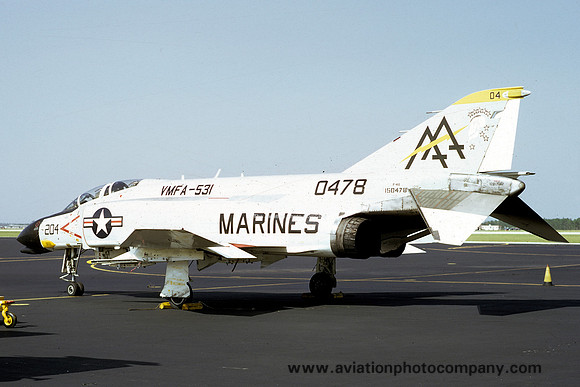 USMC VMFA-531 McDonnell F-4B Phantom 150478/AA-204 (1972)