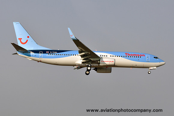 Thomson Boeing 737-800 G-TAWL at Manchester (2013)