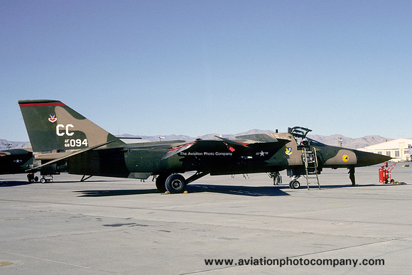 USAF 27 TFW 522 TFS General Dynamics F-111D 68-0094/CC at Nellis AFB (1980)