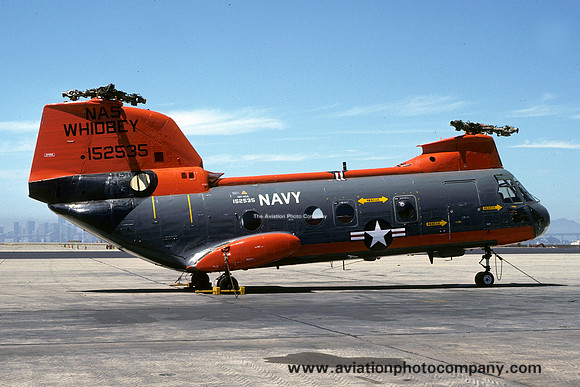 USN Whidbey Island Vertol CH-46A 152535 (1975)