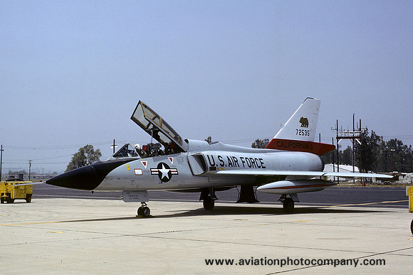 USAF California ANG 194 FIS Convair F-106B 57-2535 (1977)