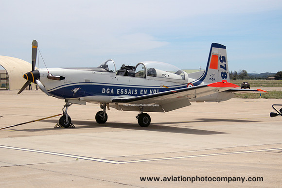French Air Force DGA-EV Pilatus PC-7 578 at Istres (2024)