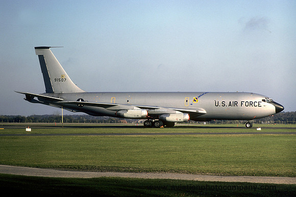USAF 42nd Bomb Wing Boeing KC-135A 59-1507 at RAF Mildenhall (1978)