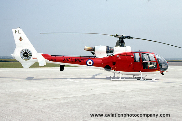 Royal Navy Fleetlands Westland Gazelle HT.2 XW887/FL (1990)