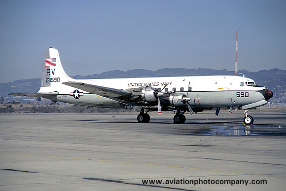 US Navy VR-51 Det 1 Douglas C-118B 131590/RV (1972)