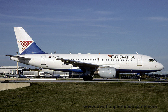 Croatia Airlines Airbus A319-100 9A-CTG at Munich (1998)