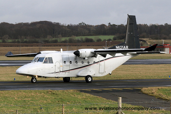 EP Aviation CASA C-212-300 N621AR at Prestwick (2015)
